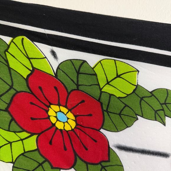 Hedonism II Graphic Wall Art Floral People Fish Fabric Handmade Indonesia 42x70 - Picture 5 of 10